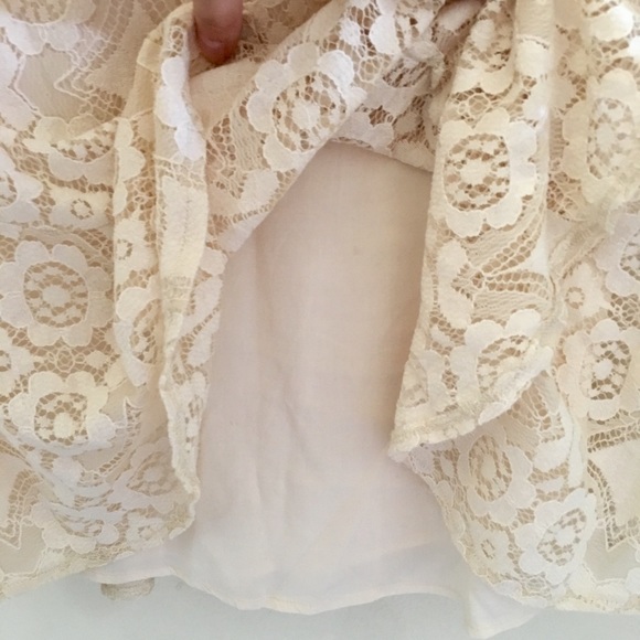 Free People Lace Dress Cream, size 2 - Picture 3 of 5